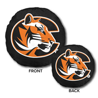 Sewing Concepts Tiger Logo Circle 15" Black Pillow