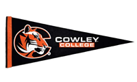 Sewing Concepts Tiger Logo Cowley College 12x30 Pennant