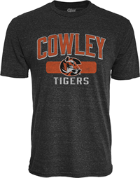 Blue84 Tri-blend Cowley Tiger Logo Tigers Distressed T-shirt