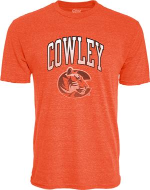 Blue84 Tri-blend Cowley Arched w/ Tiger Logo Distressed T-shirt