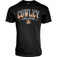 Blue84 Classic Cowley Multi Color College Tiger Logo Black T-shirt