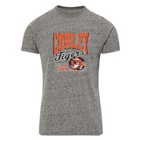 MV Sport Bradley Snow Cowley Tigers Est1922 Tiger Logo Distressed Heather Black T-shirt