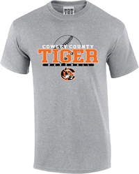 TRT Grey Baseball Icon w/ Cowley County Tiger Baseball T-shirt