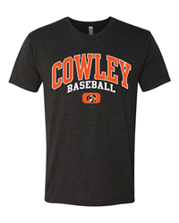 TRT Black Cowley Baseball with Tiger Logo T-shirt