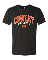 TRT Black Cowley Softball with Tiger Logo T-shirt